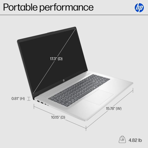 HP 17 Laptop, 17.3" Touchscreen Laptop Computer